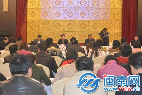 交易會(huì)上，南安市委書(shū)記黃南康致辭，副市長(zhǎng)黃景陽(yáng)對(duì)