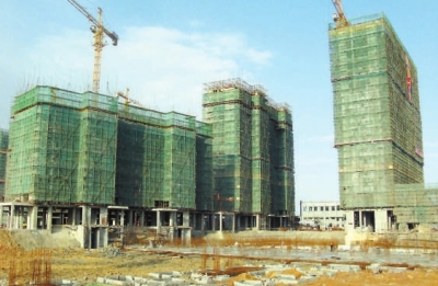 正在建設中的濱海御景城