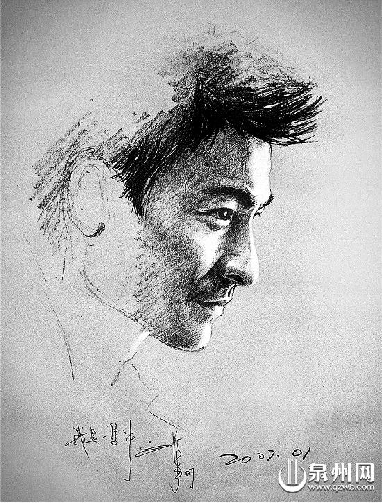 素描華仔畫(huà)像