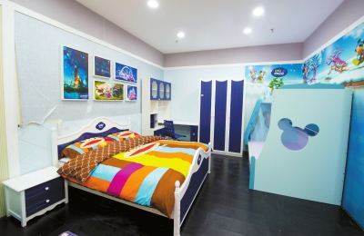 三鑫家具商場(chǎng)展示的兒童房